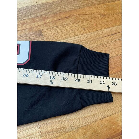 NBA Men's Sweatshirt Pullover Embroidered Chicago Bulls Basketball Team XL Red - Picture 6 of 7